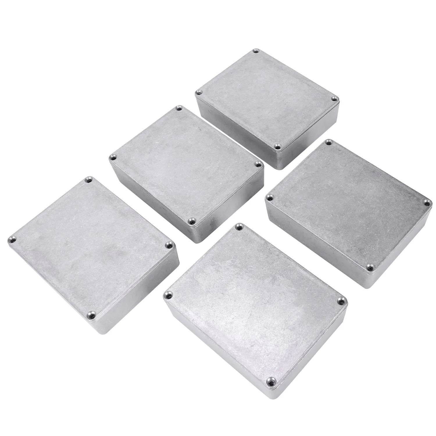 Hot sale 5 Pcs Guitar Effects Pedal Aluminum Stomp Box Enclosure for DIY Guitar Pedal Kit 1590BB