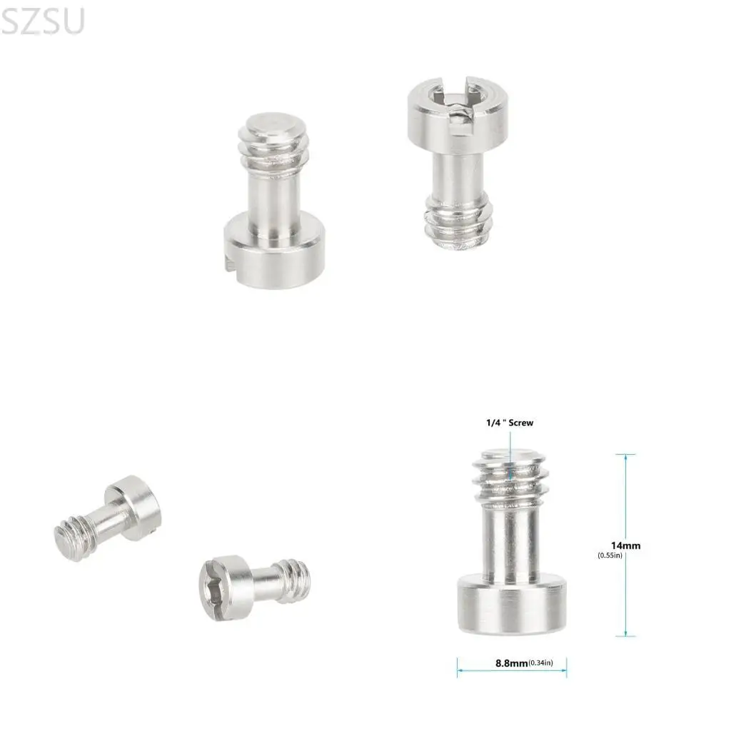 

SZSU алюминиевый длинный винт для камеры 1/4 дюйма, шестигранный винт для камеры, штатив-монопод, опорная пластина, пластина,