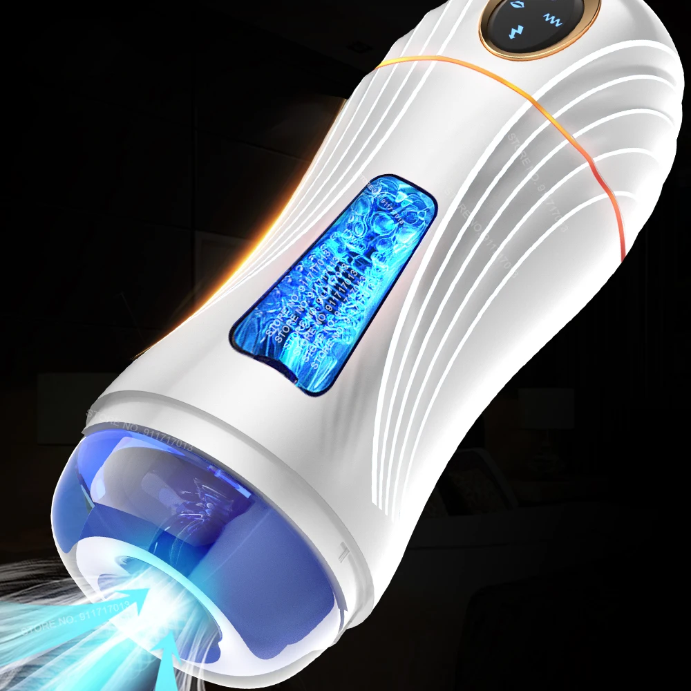 Male Masturbator Toys Automatic Sucking Masturbation Cup For Men Deep Throat Oral Vagina Suction Blowjob Vibrating Sex Machine