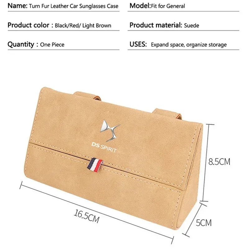 Car Sun Visor Sunglasses Case for Citroen DS Emblem C3 XR C4 Picasso Sega 3 5 Xsara Picasso Elysee Berlingo Glasses Storage Box