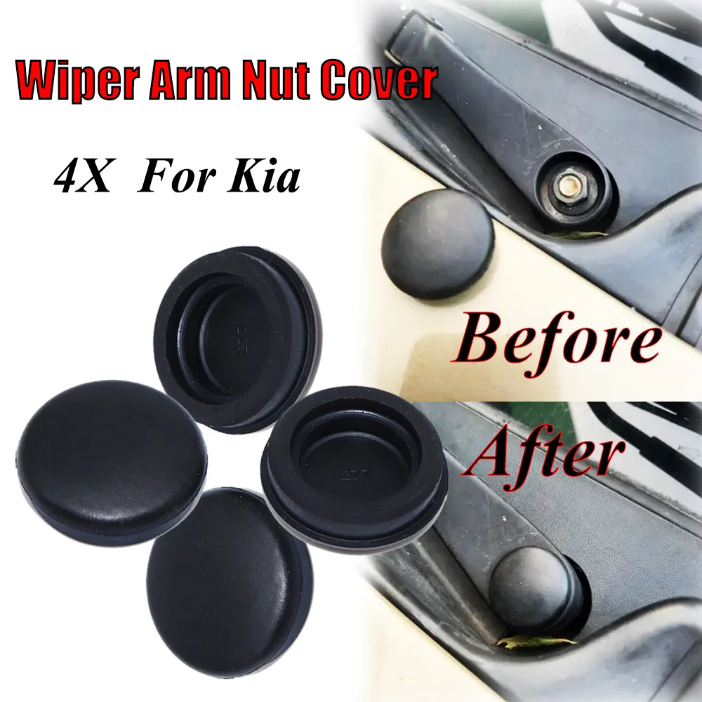 4X Front Wiper Arm Nut Cover Cap Bolt For Kia Sorento Rio 2 3 Cerato 2 Picanto sid Hyundai i30 Ceed Replacement Part 9838007000