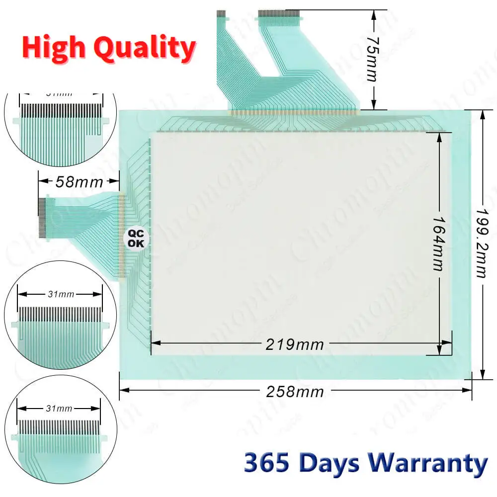 

NT631C-ST153B-EV3 TP-3476S1 Touch Screen Panel Glass Digitizer for OMROM NT631C ST153B EV3 TP3476S1 Touchpad with overlay