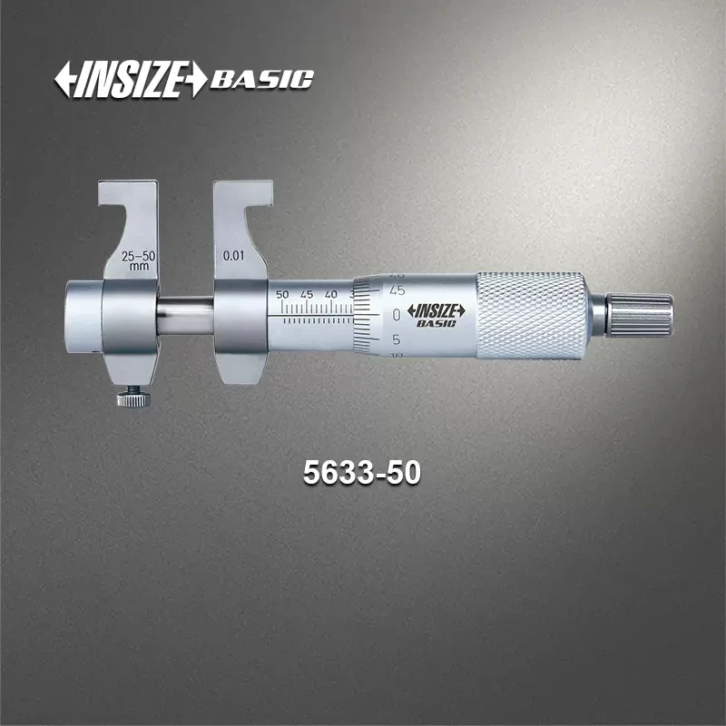 INSIZE Basic Inside Micrometers,5-30mm with setting ring/25-50mm with setting ring/50-75mm/75-100mm,graduation 0.01mm