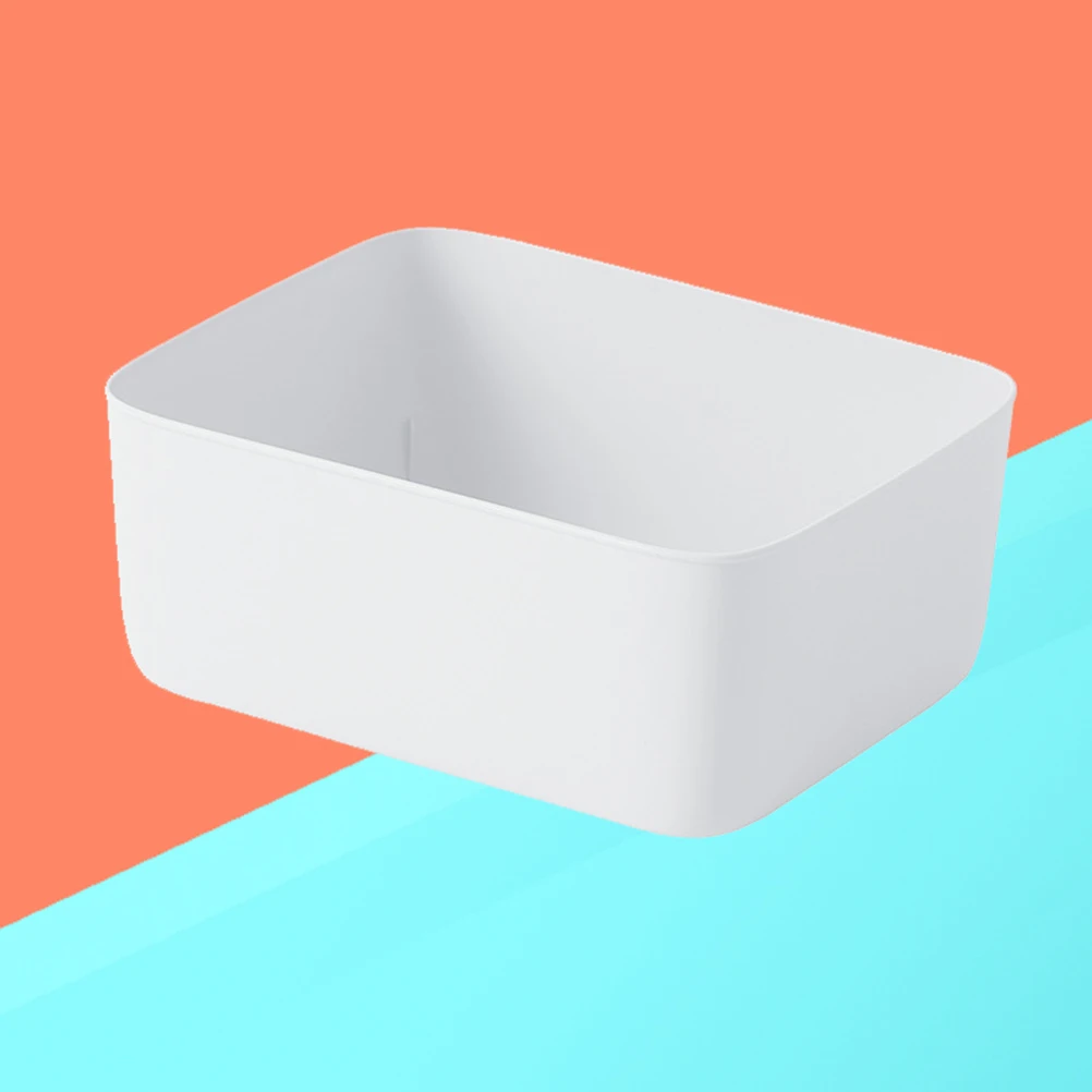 

White Plastic Underwear Storage Box Stackable Basket for Bra Panties Socks PP Material Simple Tidy Design Plastic Storage Box