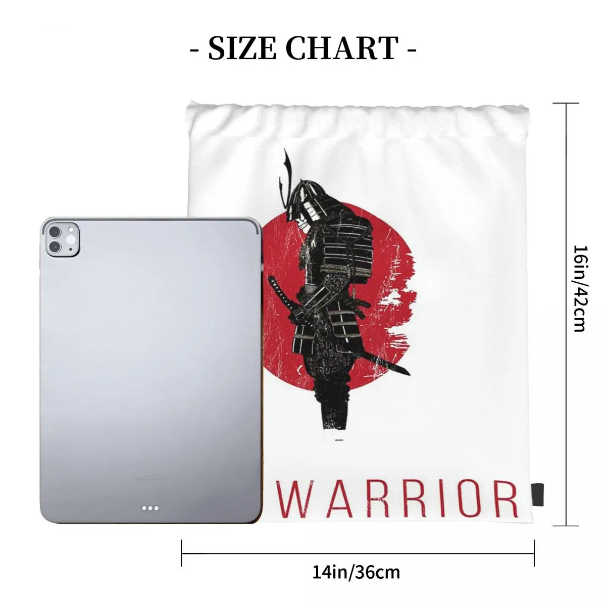 Jiu-Jitsu Warrior Japanese Bjj Gi & Black Belt Mma Backpacks Drawstring Bags Drawstring Bundle Pocket Sports Bag Book Bags