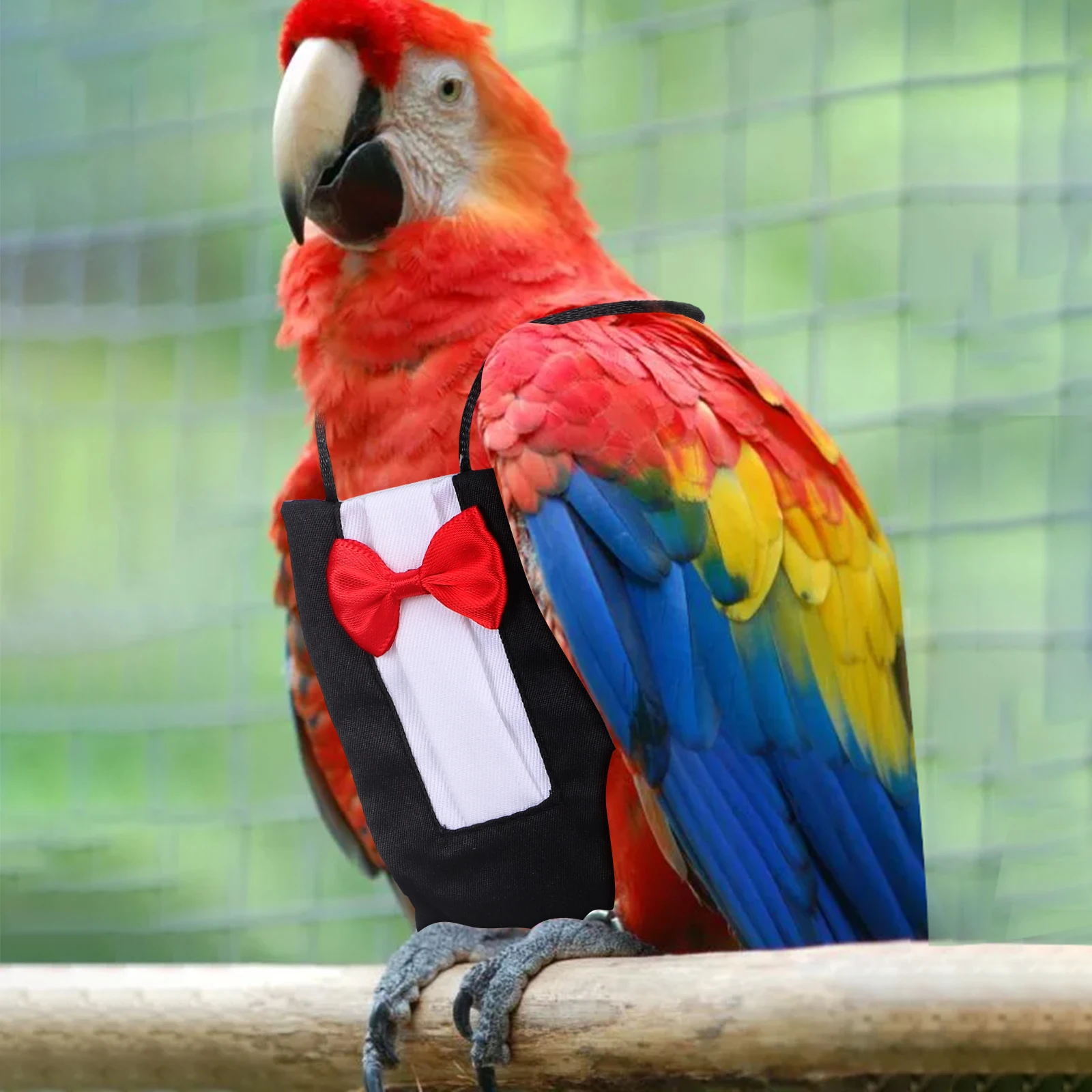 

2 Pcs Pet Diapers Clothes for Birds Parrot Cockatiel Parakeet Costume Suit Nappies