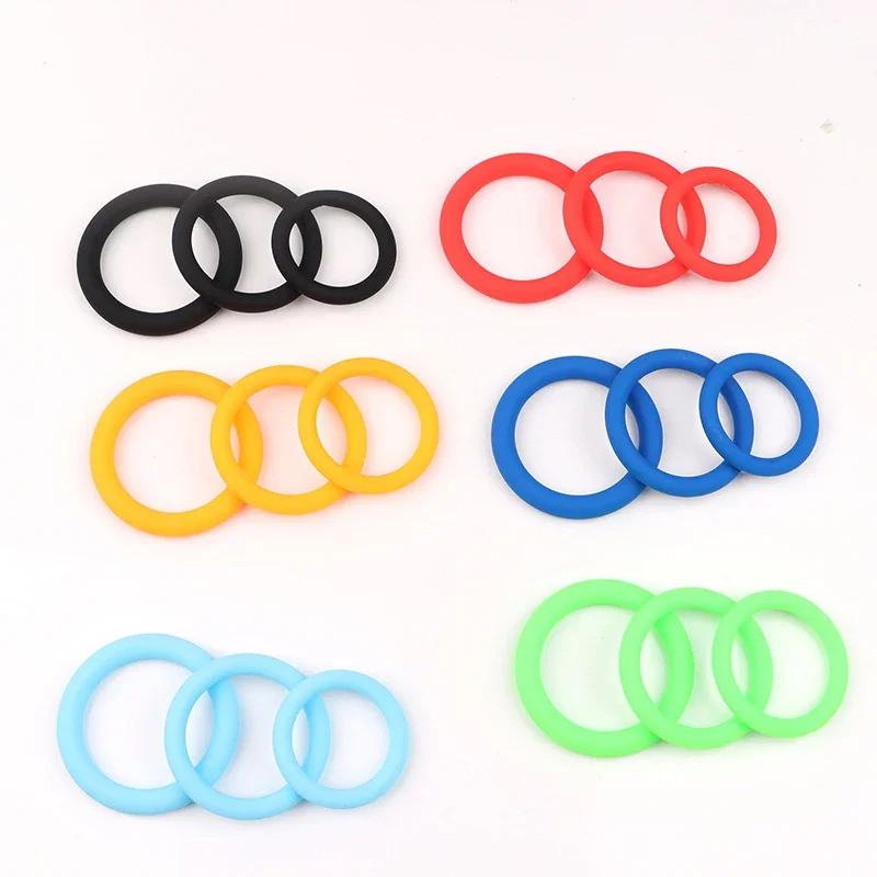 3/6pcs Silicone Lock Ring Male Lock Sperm Ring Penis Ring Ejaculation Delay Rings Screw Eye Rings Foreskin Hindrance Ring Adult