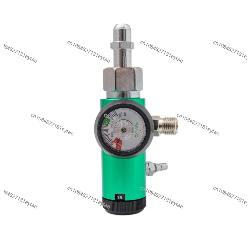 Aluminum Brass Oxygen Pressure Regulator CGA540 Oxygen Regulator with Check Valve
