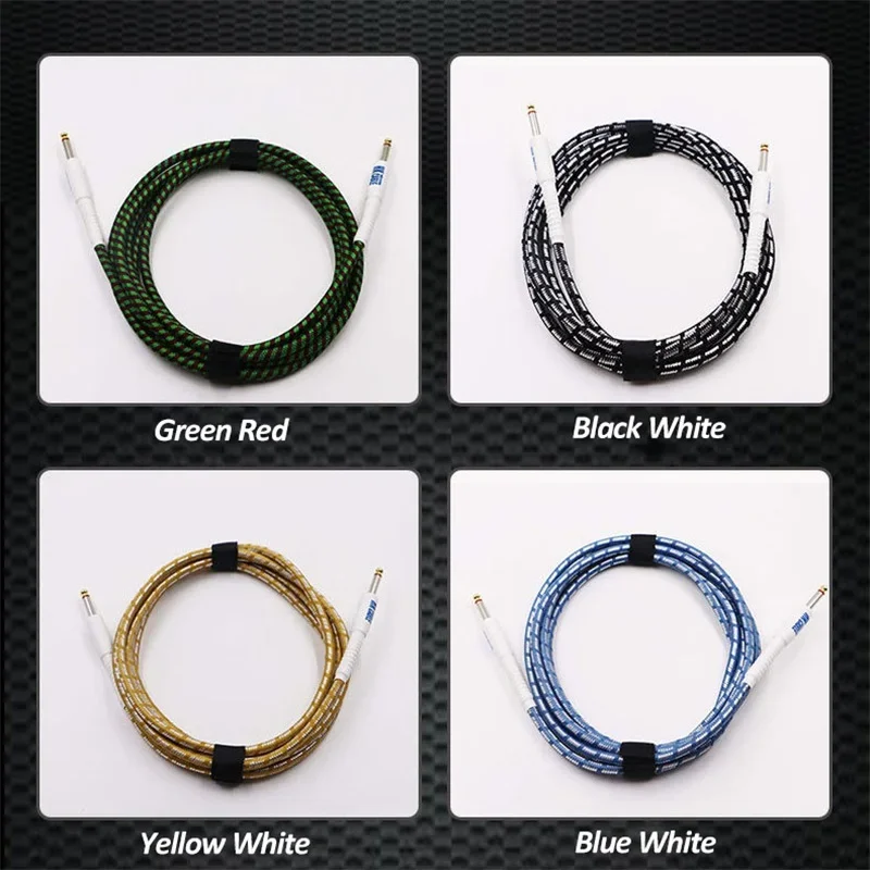 Electric Guitar Cable Wire Cord 3M 5M 10M No Noise Shielded For Audio Monitoring Bass Amplifier Accessories Musical Instruments