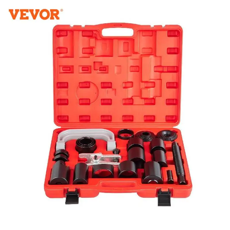 VEVOR 21 Pcs/Set Ball Joint Press Kit Carbon-steel Auto Repair Remover Install Adapter Tools for Garage Automobile Repair Shop