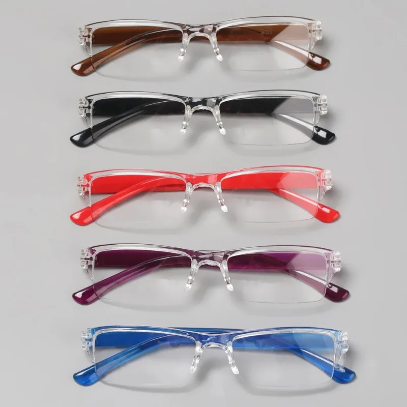 Fashion Unisex Ultra-light Reading Glasses Men Women Resin Anti-skidding Candy Color Reading Eyeglasses Presbyopic +1.0~+4.0