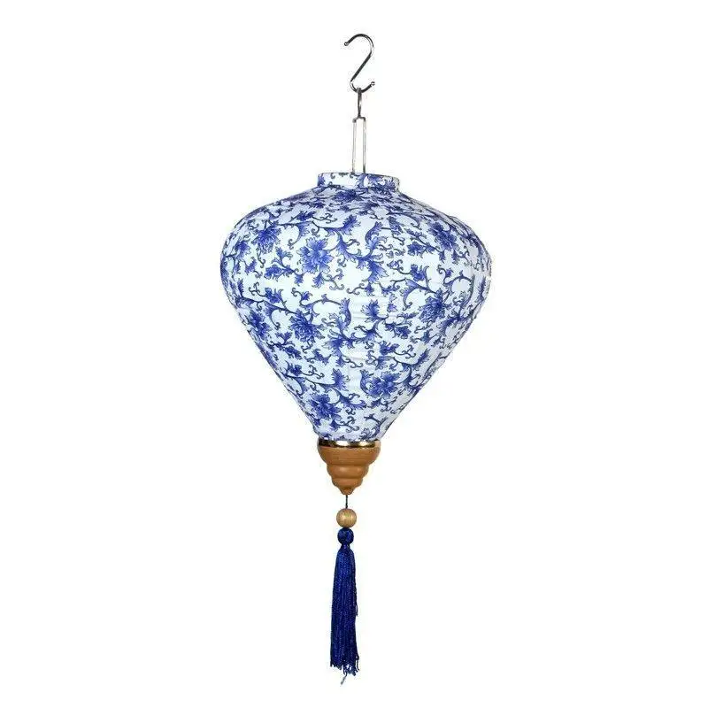 

Декоративные фонари из синего фарфора с алмазным узором для фестивалей, Нового года, свадеб, традиционные китайские фонари для освещения