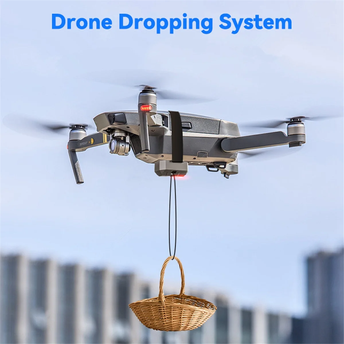 Drone Airdrop System for Mini 3 Pro/Mini 3/ Mini 2 SE/Phantom 3 4/4 Pro Throw Thrower for Wedding Scene Fishing Bait