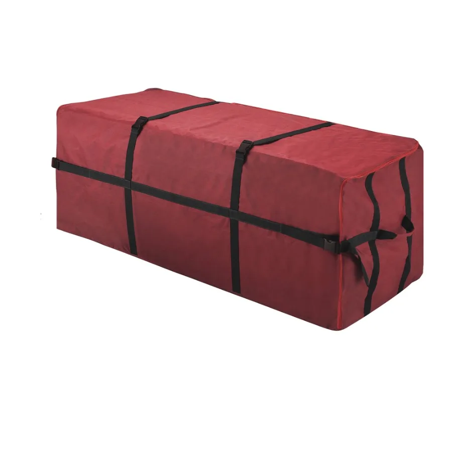 

Christmas Tree Storage Bag- For up to 6ft Artificial Trees in Burgundy Red Canvas with Binding Straps