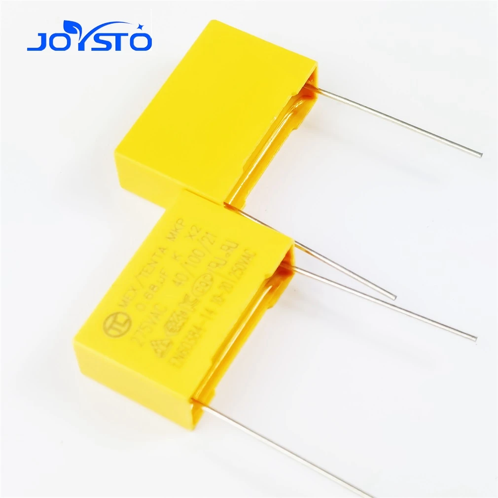 50PCS/LOT NEW Safety Capacitor X2 275V684K 275VAC 0.68UF 680NF Pin pitch 15MM 22.5MM Capacitor