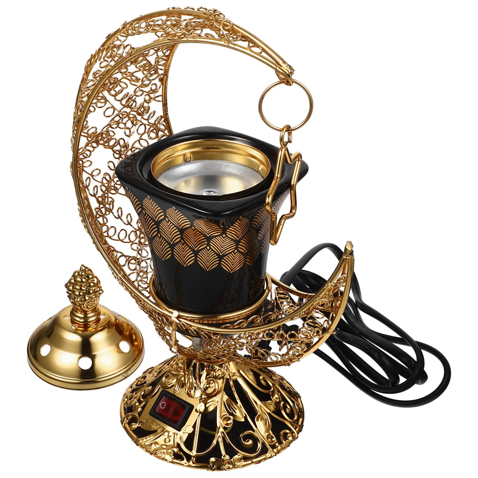

Electric Incense Burner Arabic Style Ceramic Plug-in Middle East Censer Desktop Aroma Burner Decorative Electric Censer Eu Plug