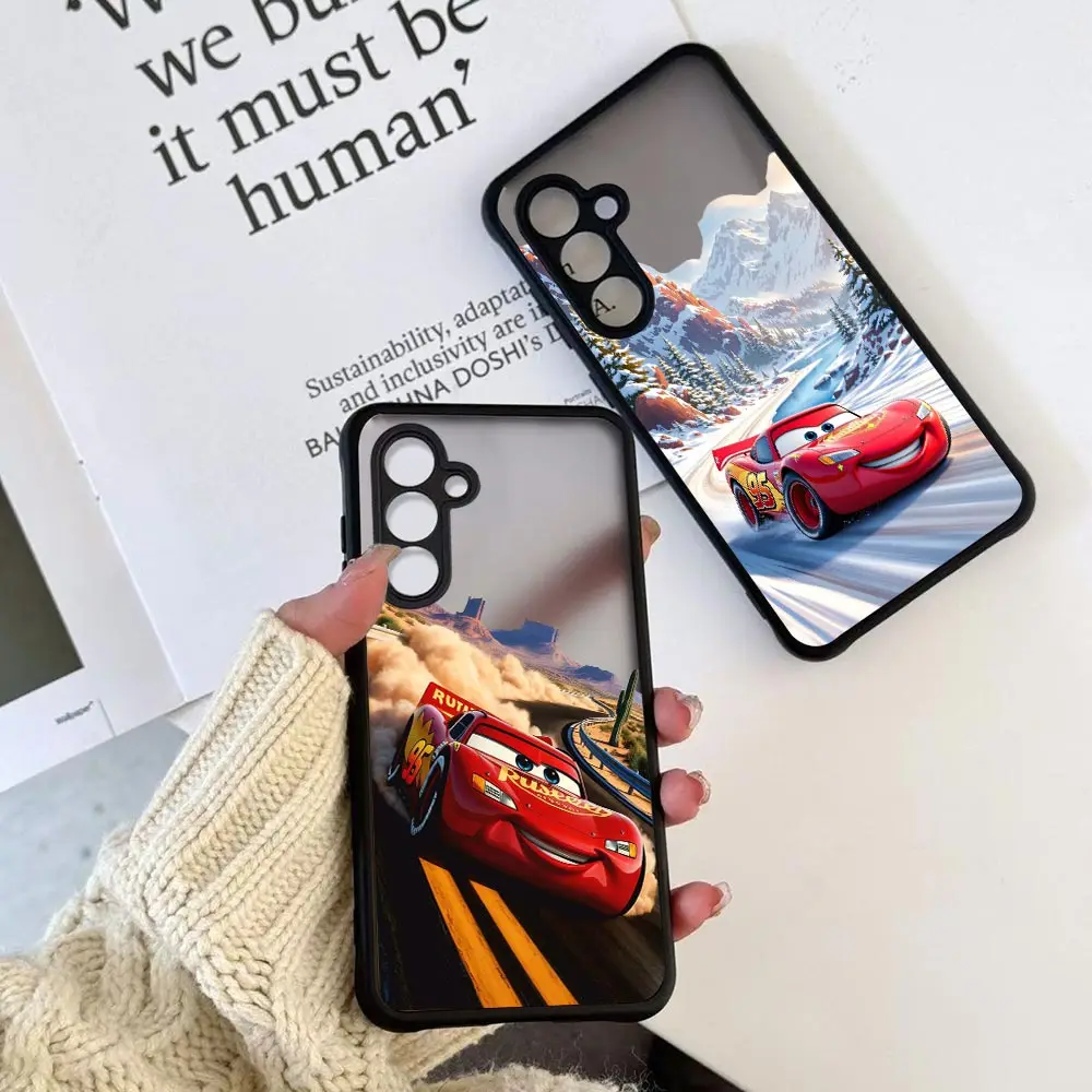 ديزني البرق ماكوين 95 سيارات جراب هاتف ل Reakme 15 13 12 11 10 9 برو زائد 9I C75 C55 C53 C35 C21 C21Y غطاء شفاف