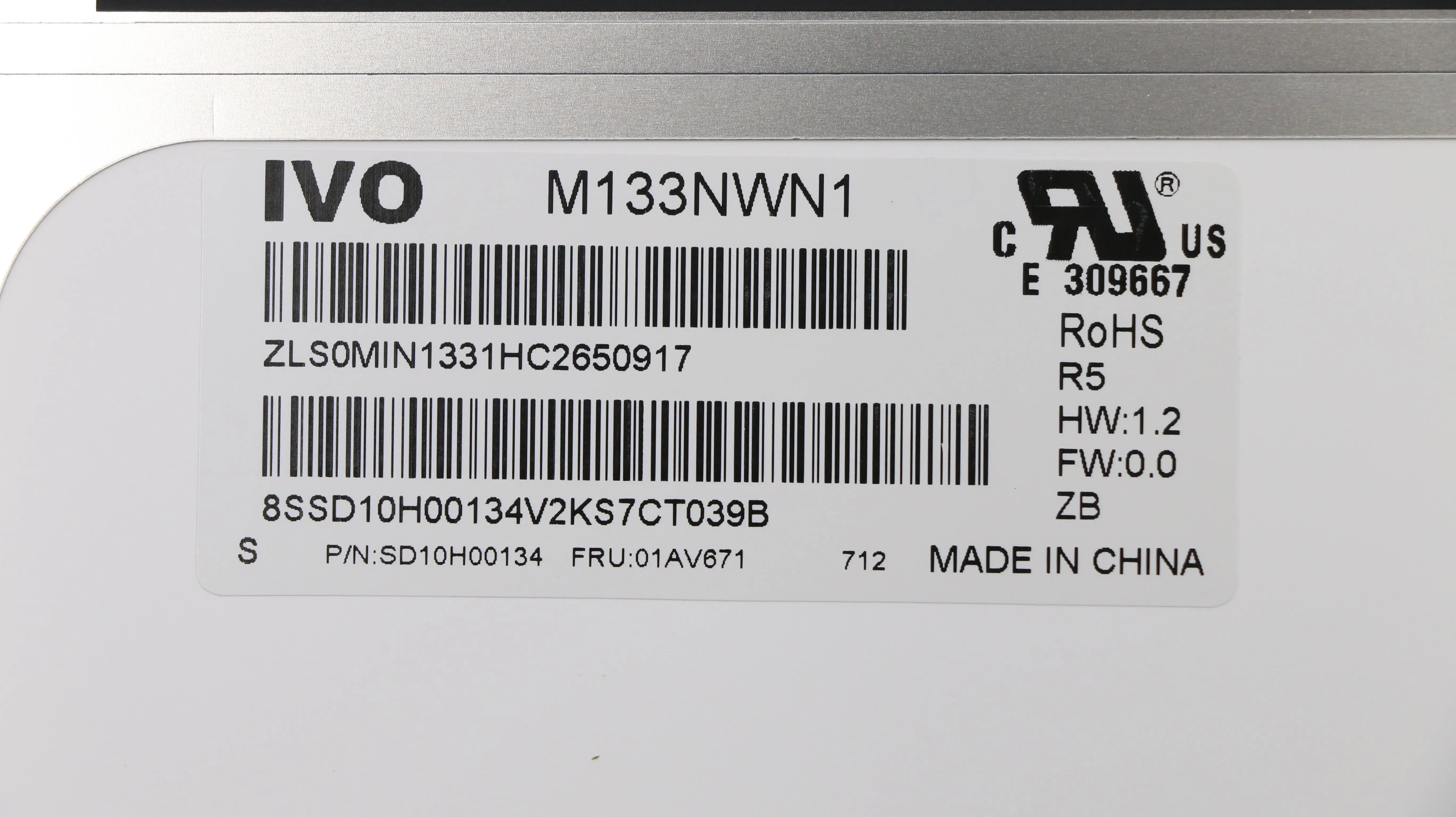 

Новый и оригинальный ЖК-экран для ноутбука Lenovo ThinkPad L390 HD IPS без сенсорного управления 01AV671