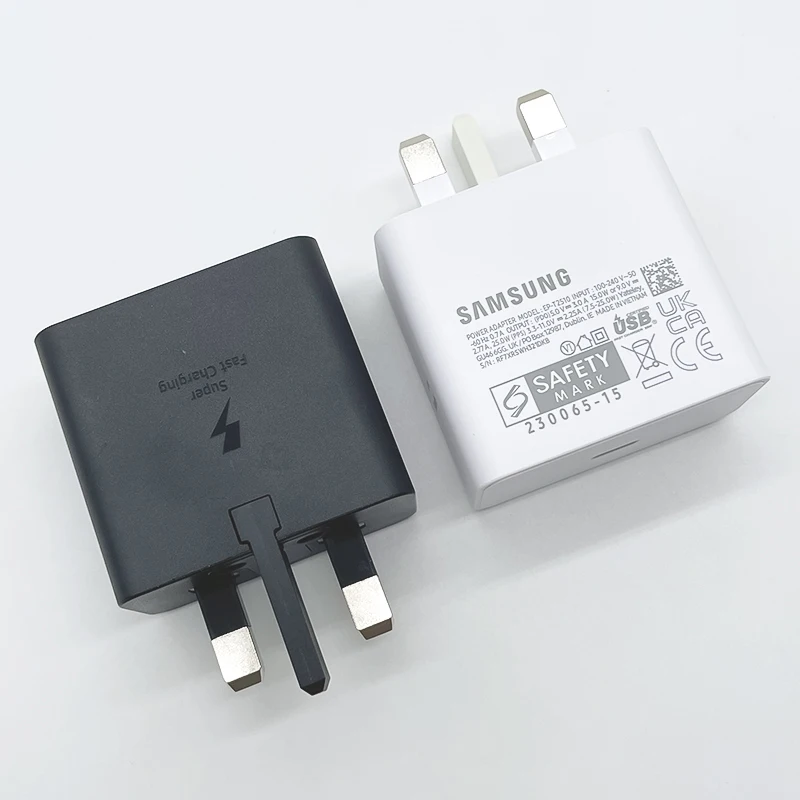 Samsung 25W T2510 UK-Stecker Superschnell-Ladeadapter für Galaxy Z Flip Fold 2 3 4 5 6 7 Note 10 20 S25 S24 S23 S22 S21 S20 Ultra – Detail 7