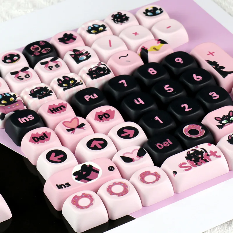 Black auspicious snake little black dragon keycap original design all five sides hot sublimation original factory/MOA height spo