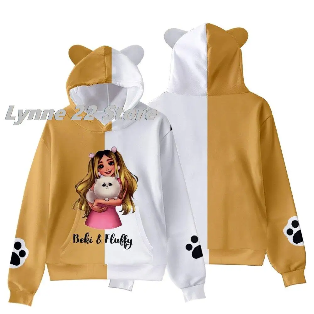 2022 New Arrivals Rebekah Wing Merch Beki  Fluffy 3D Women Men\'s cat ears Hoodies Harajuku Streetwear Kids Kawaii Clothes