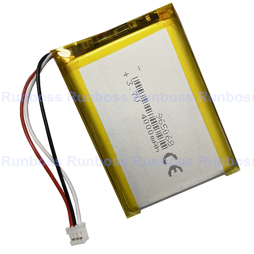3.7V 4000mAh 905068 965068 105070 105068 Polymer Rechargeable Lipo Battery 3 Wires JST 3Pin 2.0mm Connector NTC for Thermistor