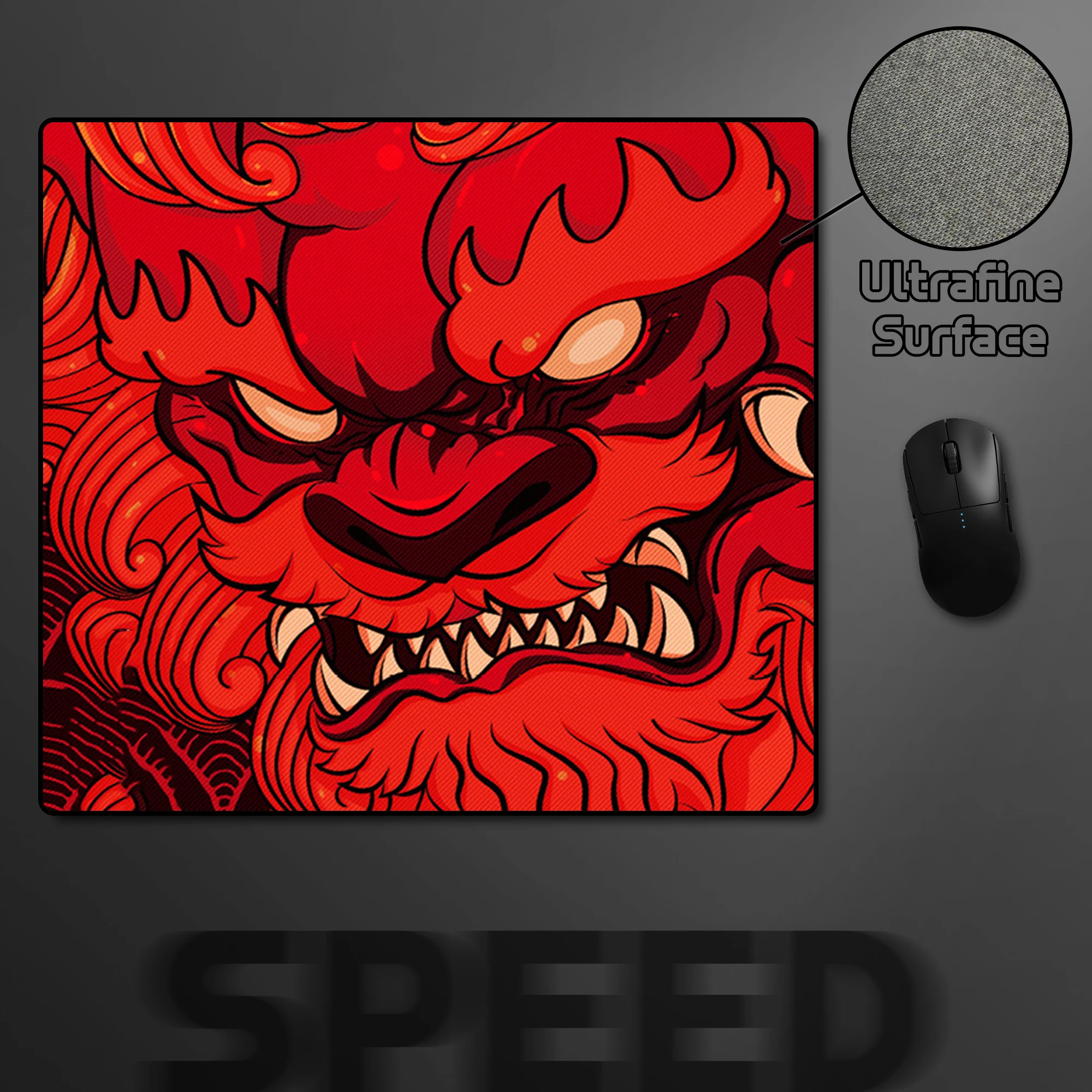 

FPS E-Sports Gaming Mouse Pad Tiger Premium Balance Mousepad Gamer Professional Computer Mouse Mat 45x40CM Locking Edge Desk Mat