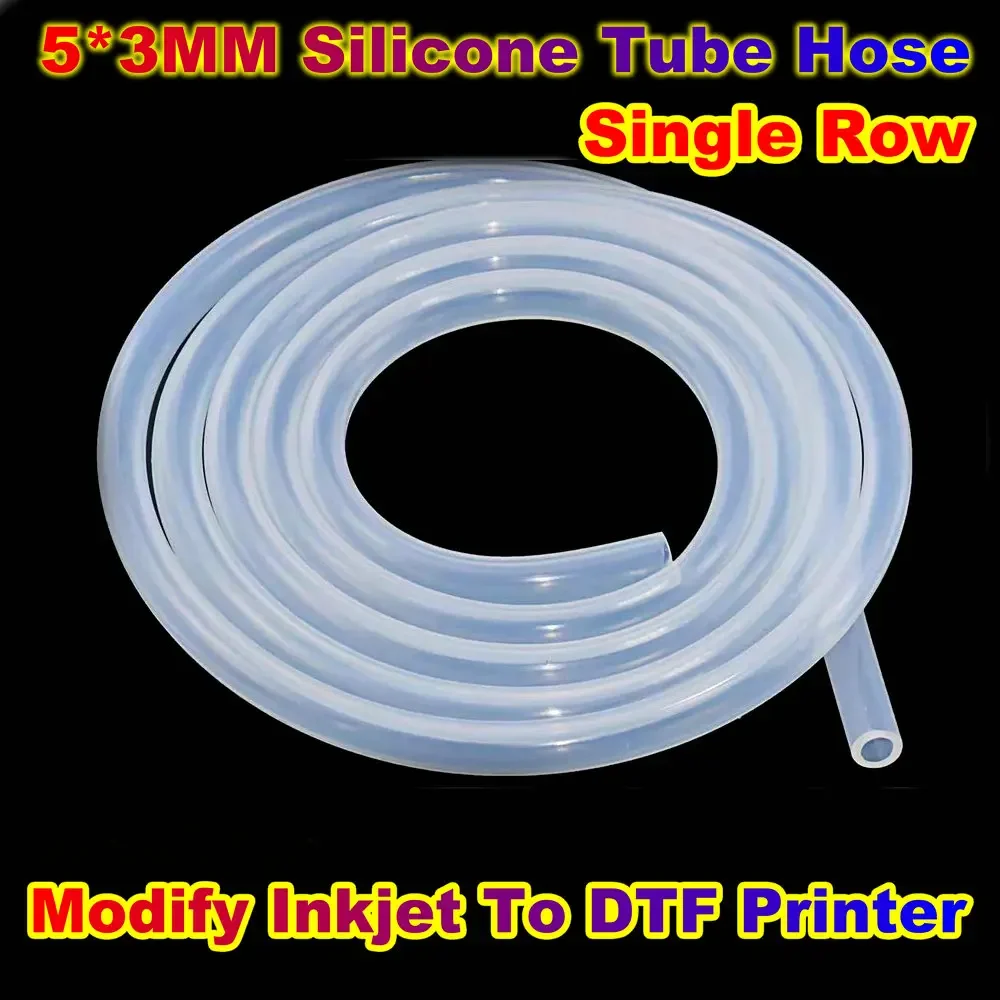 

Printer Ink Silicone Tube Hose Soft Pipe For Inkjet Printer Film Printing Modify Tubing Single Row Line 5*3MM DTF Silicon Hosing