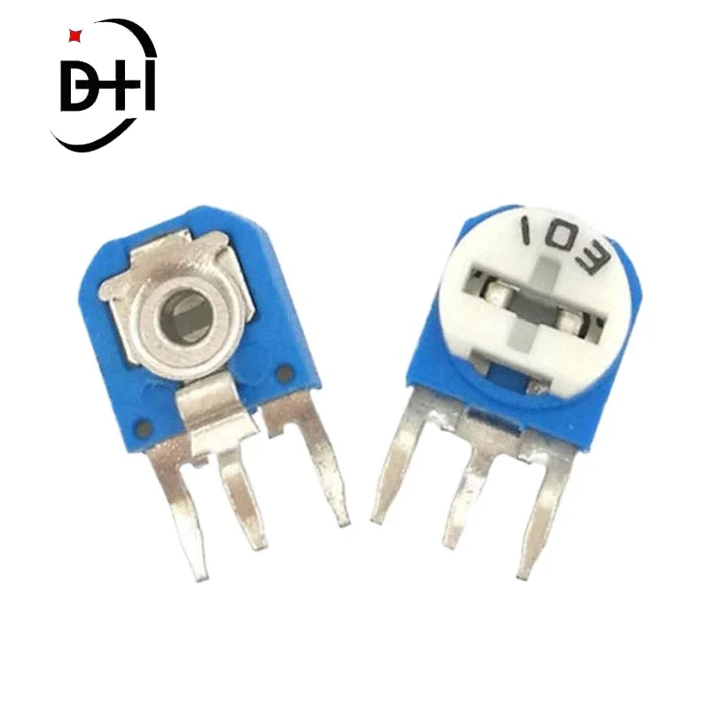 100pcs Rm063 Rm-063 100 200 500 1k 2k 5k 10k 20k 50k 100k 200k 500k 1m Ohm Trimpot Trimmer Potentiometer Variable Resistor