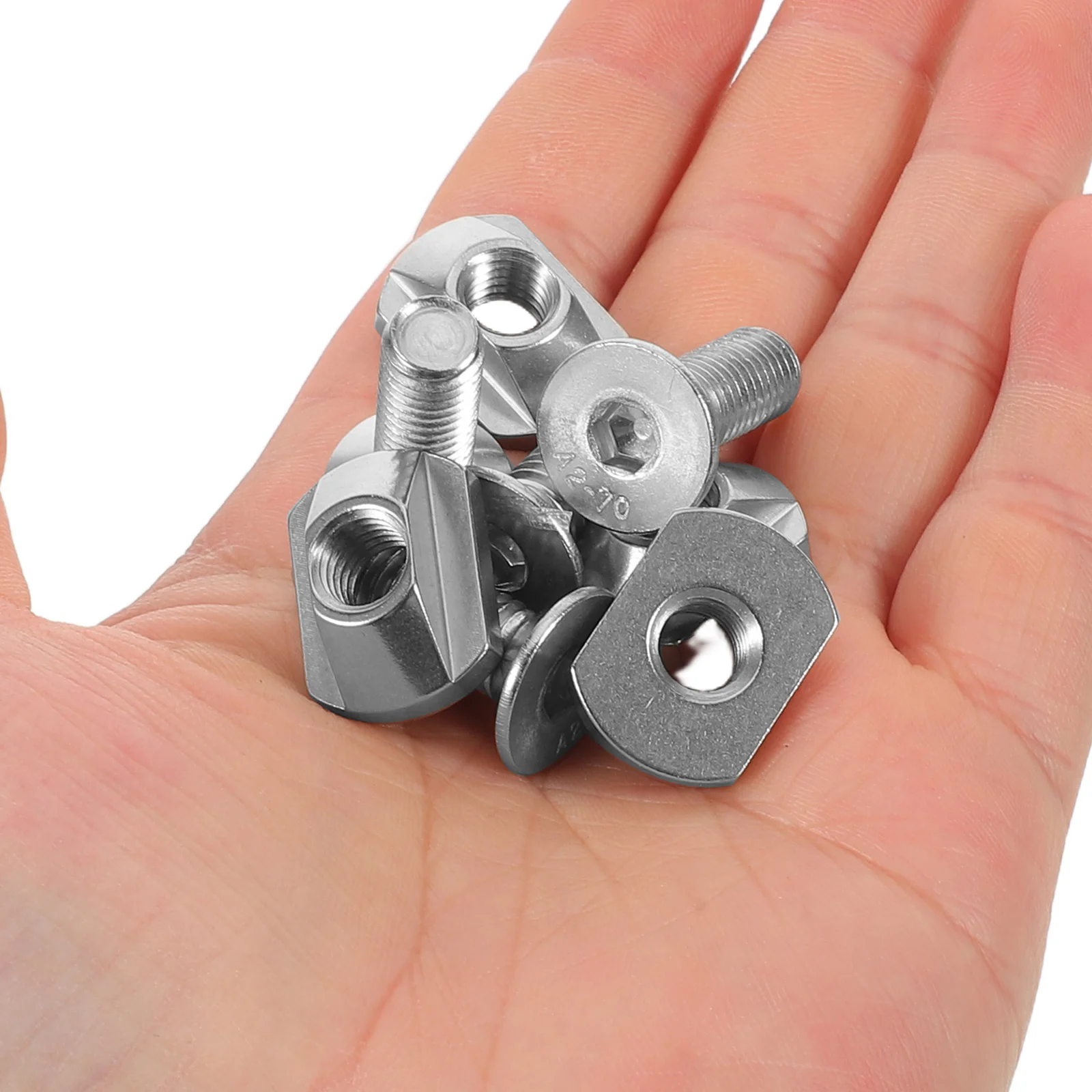 

4pcs M6 Hydrofoil T-Nuts Sliding Nuts For Surfboards Stainless Steel Foil Board Mounting Hardware Wing Foil Track Screw Kit For