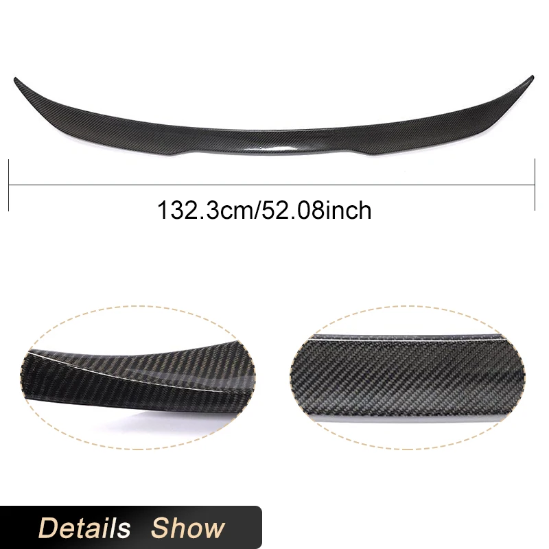 Carbon Fiber Car Rear Trunk Spoiler Wing For BMW X6 G06 X6M 2020-2022 Auto Racing Tail Boot Lid Wing Lip Spoiler Accessories