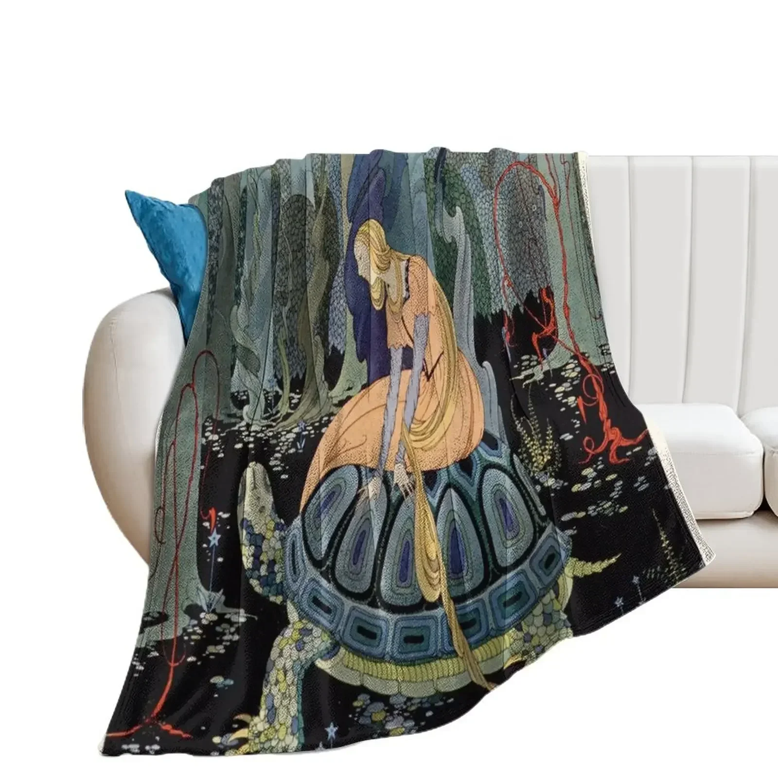 

Virginia Frances Sterrett - Passing through the forest Throw Blanket Heavy Soft Beds sofa bed Retros Blankets