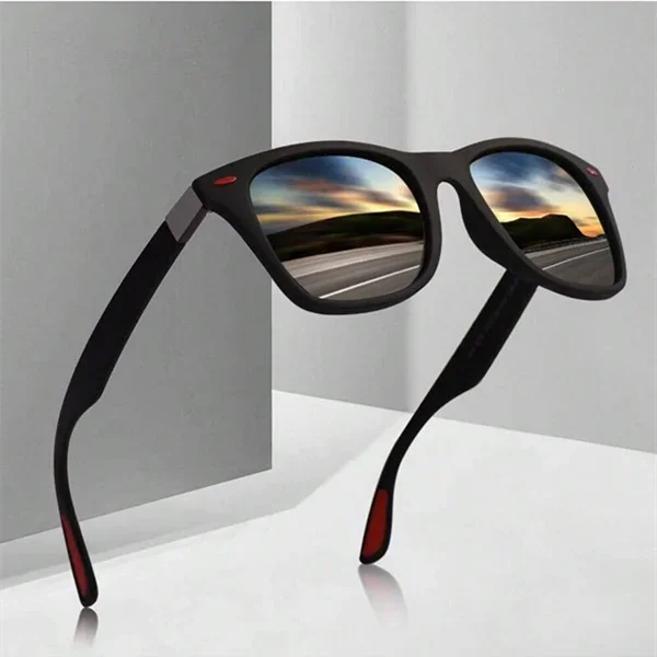 Sport-Sonnenbrille mit quadratischem Rahmen für Männer und Frauen zum Fahren im Freien, Angeln und Reisen, Sonnenbrille für Herren, Designer-Sonnenbrille