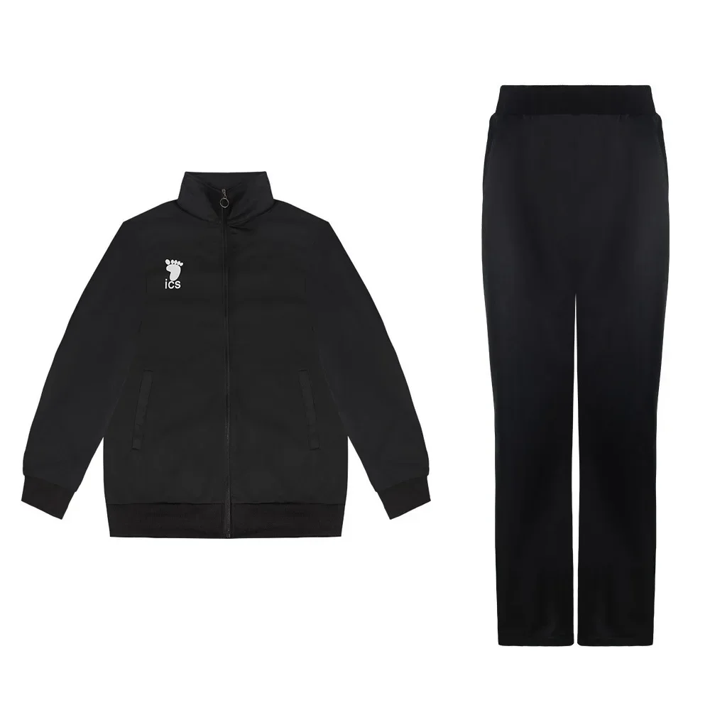 أنيمي Haikyuu تأثيري سترة معطف Haikyuu الأسود ملابس رياضية Karasuno المدرسة الثانوية الكرة الطائرة نادي موحدة تأثيري ازياء