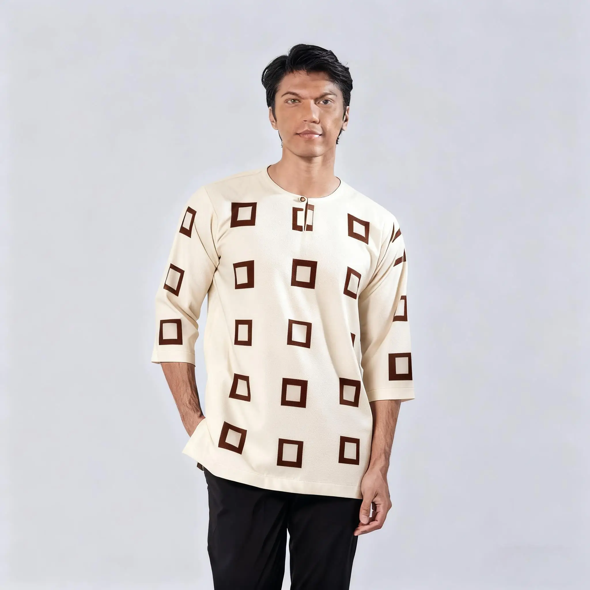 تي شيرت إسلامي بأكمام قصيرة عباية أمان جوبا باكستان مسلم المملكة العربية السعودية إسلام هومبرس مسلمان قميص رجالي Muçulmano