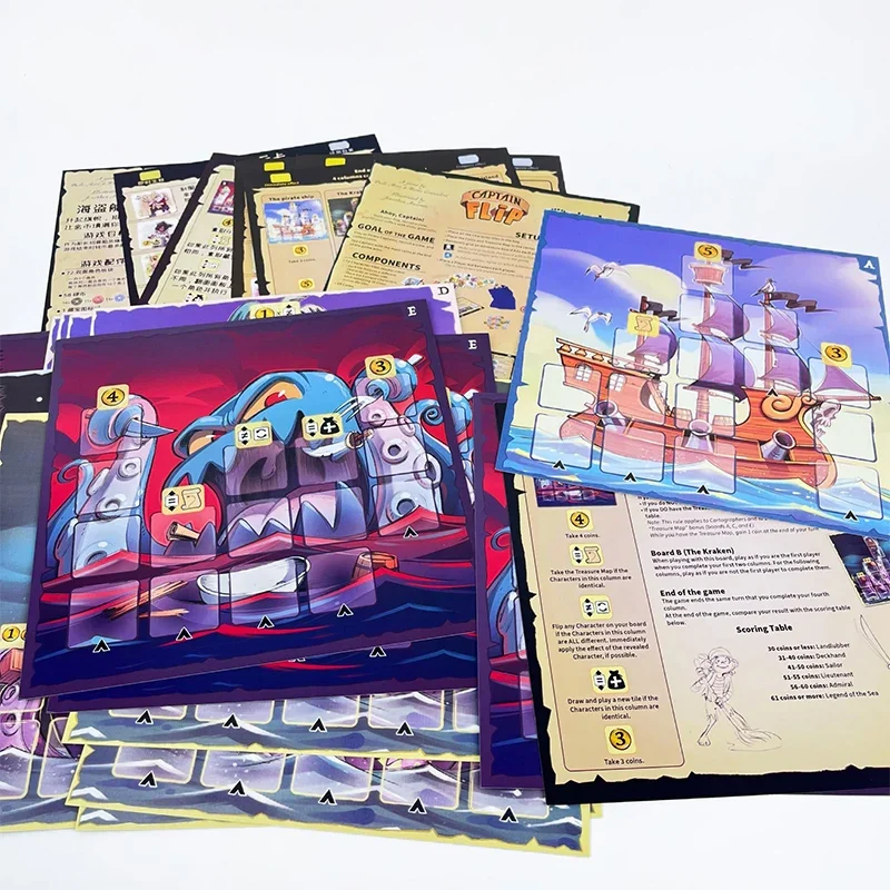 Captain Flip - The Ultimate Family Card Game - لعبة لوحية استراتيجية سريعة المعدل تتسع لـ 2-6 لاعبين - لعبة حفلات الطاولة الممتعة