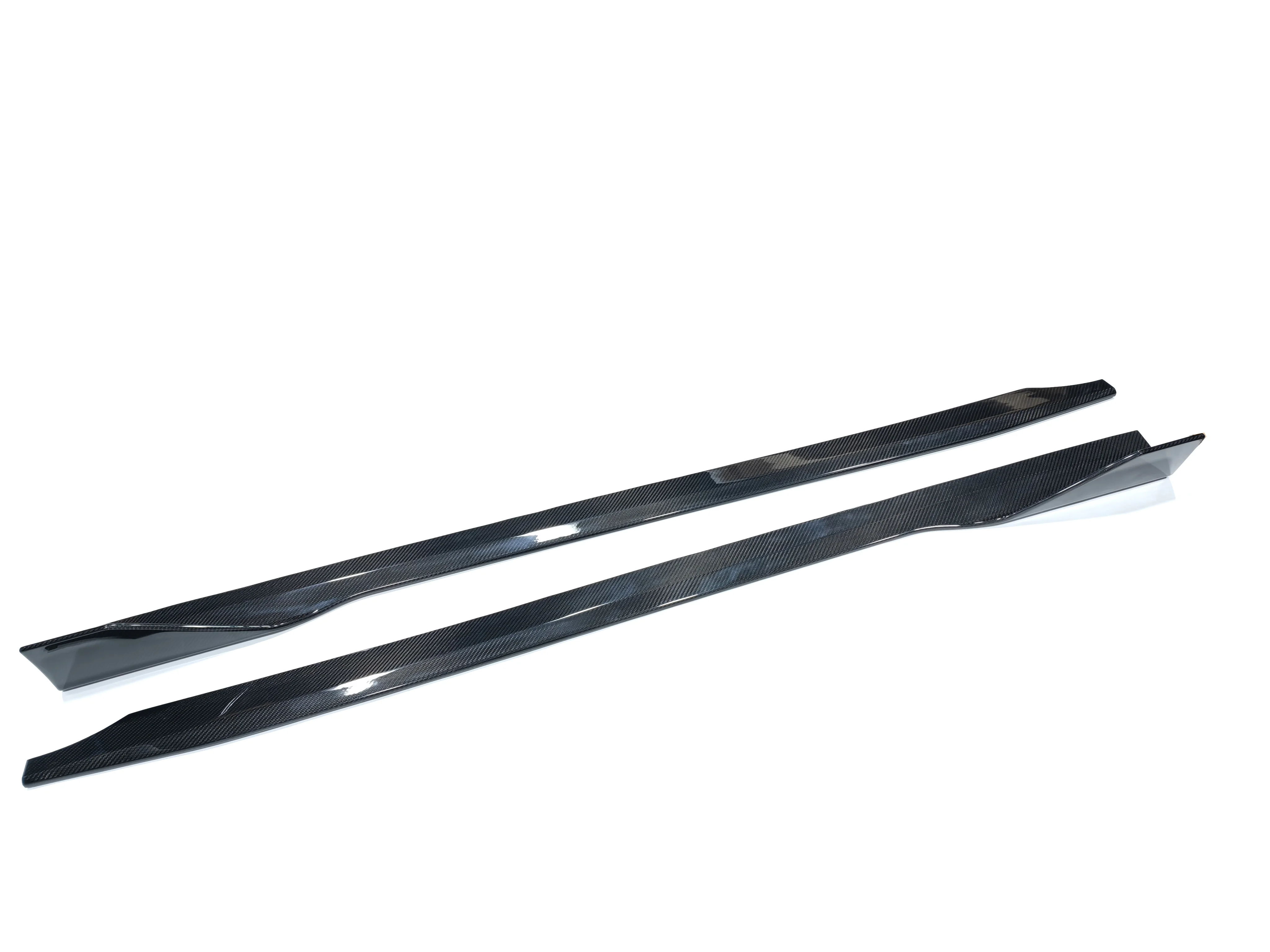 Dry Carbon Fiber Side Skirts Spoiler for BMW M2 G87 Side Skirt Aprons Canards Trim Lip Splitter Bodykit Accessories FRP AD Style