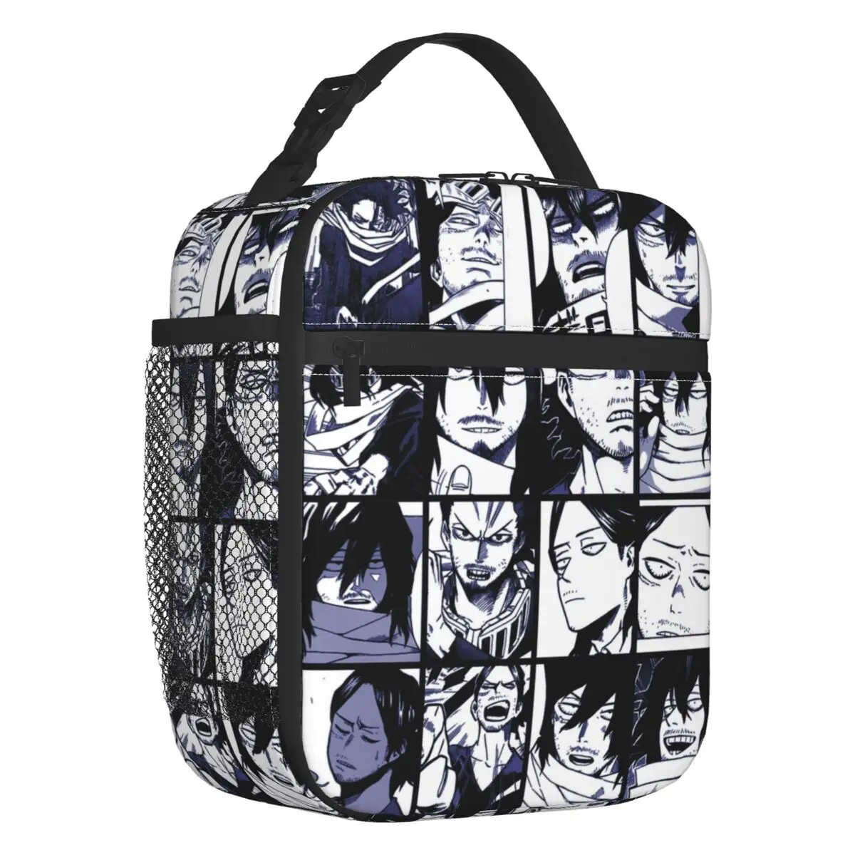 

Aizawa Shota Collage Thermal Insulated Lunch Bag Boku No Hero Academia Portable Lunch Container for Outdoor Camping Food Box