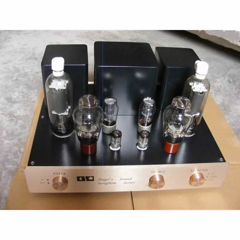 New 300B pushes 805 single-ended class A tube power amplifier, output power: 30W+30W signal-to-noise ratio: 90db