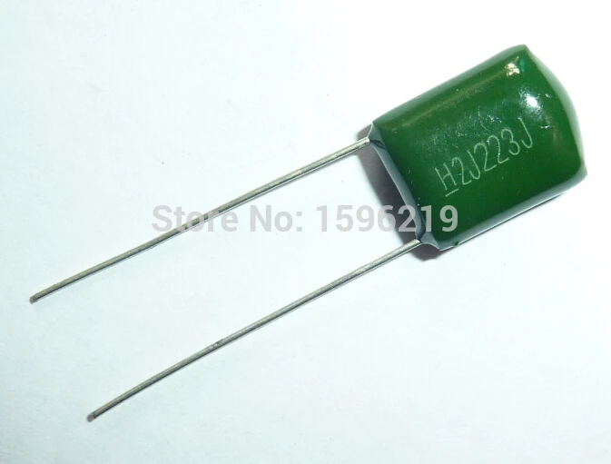 

100pcs Mylar Film Capacitor 630V 2J223J 0.022uF 22nF 2J223 5% Polyester Film capacitor