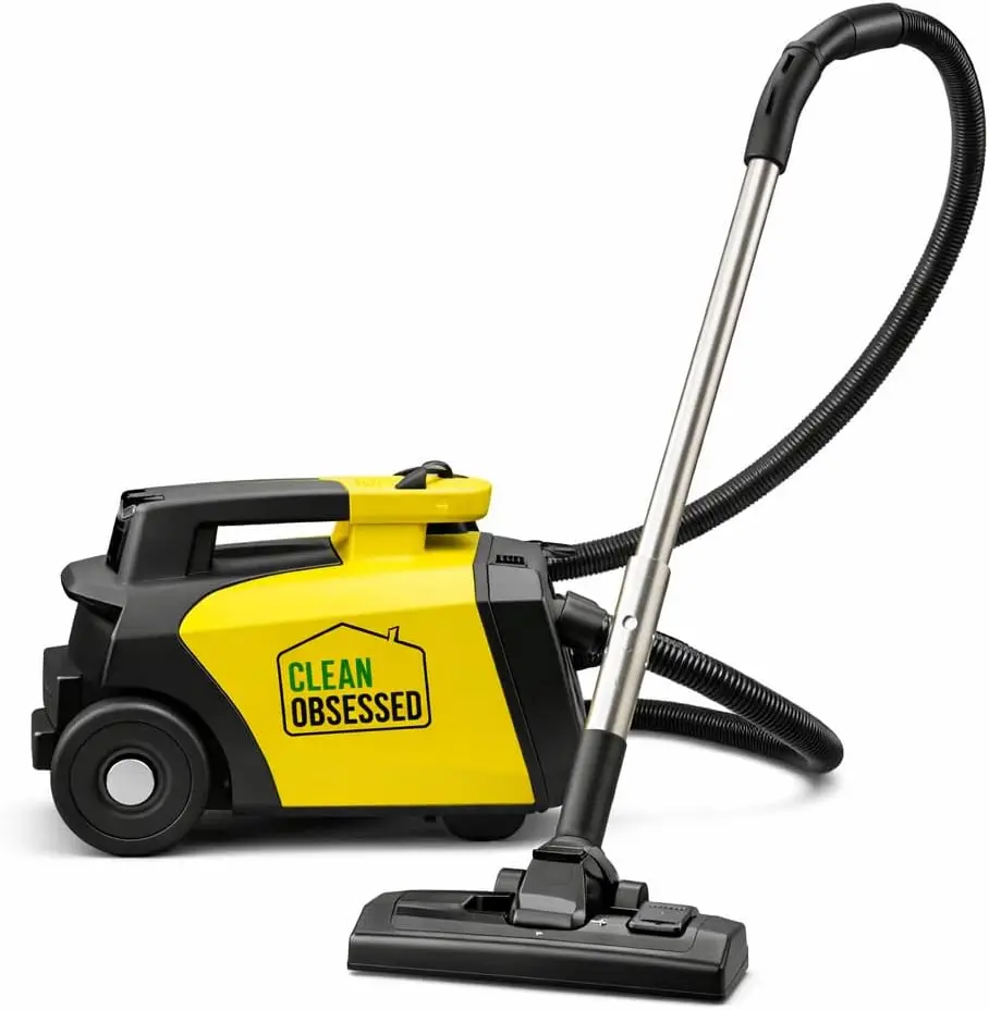 Lightweight Portable Commercial Canister Vacuum Cleaner for Carpet & Hard Floors – with 8-Piece Tool Kit, 27-Foot Power Cord & A