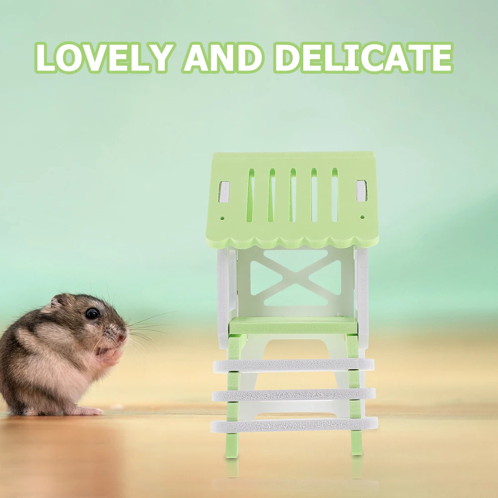 

2Sets Hamster House Hideout Adorable Crafted Wear-Resistant Suitable Small Pets Chinchillas Ferrets Decorative