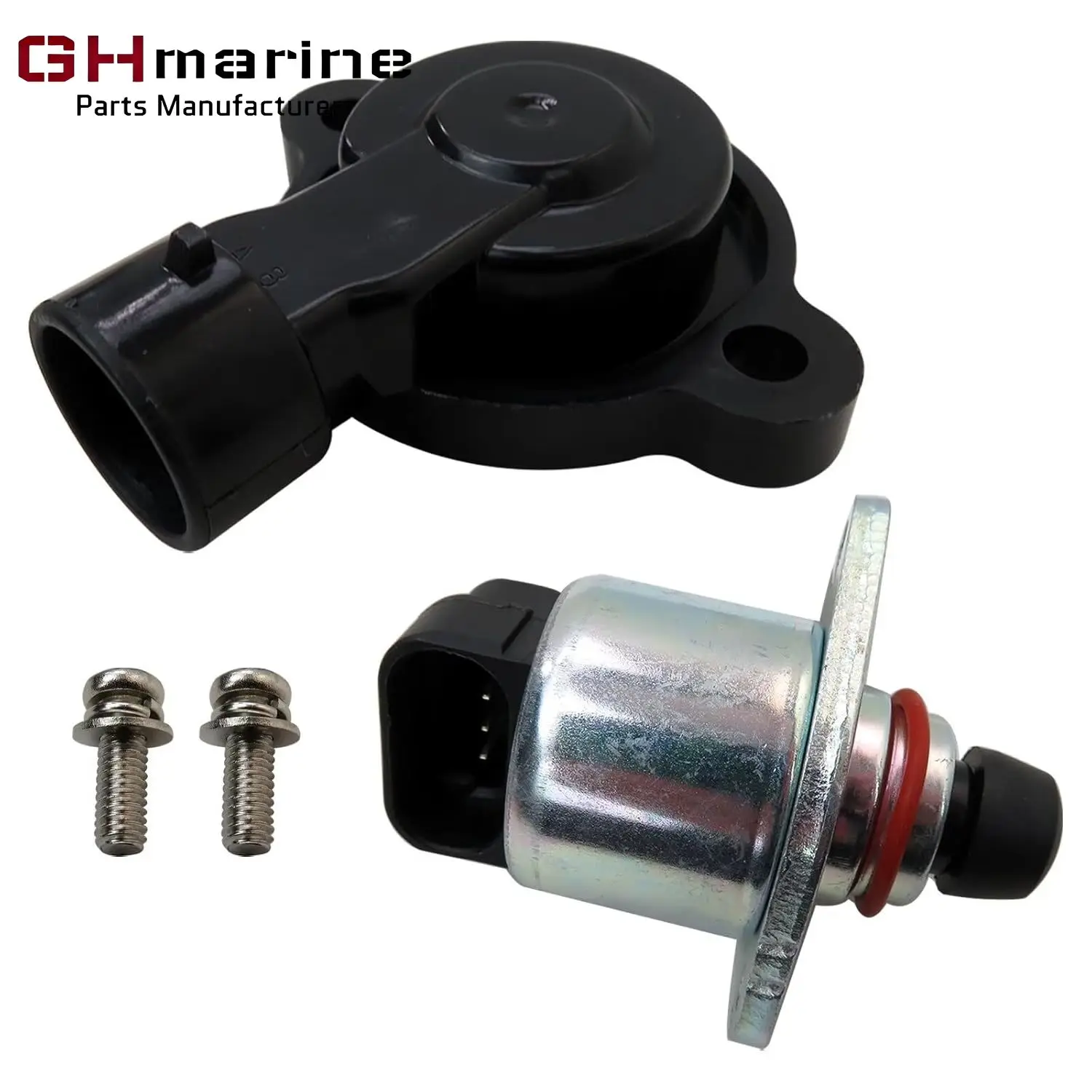 Throttle Position Sensor & Idle Air Control Valve Set for Volvo Penta 4.3L 5.0L 5.7L 8.1 8.2L 89053319 2171806 25319901 3857487