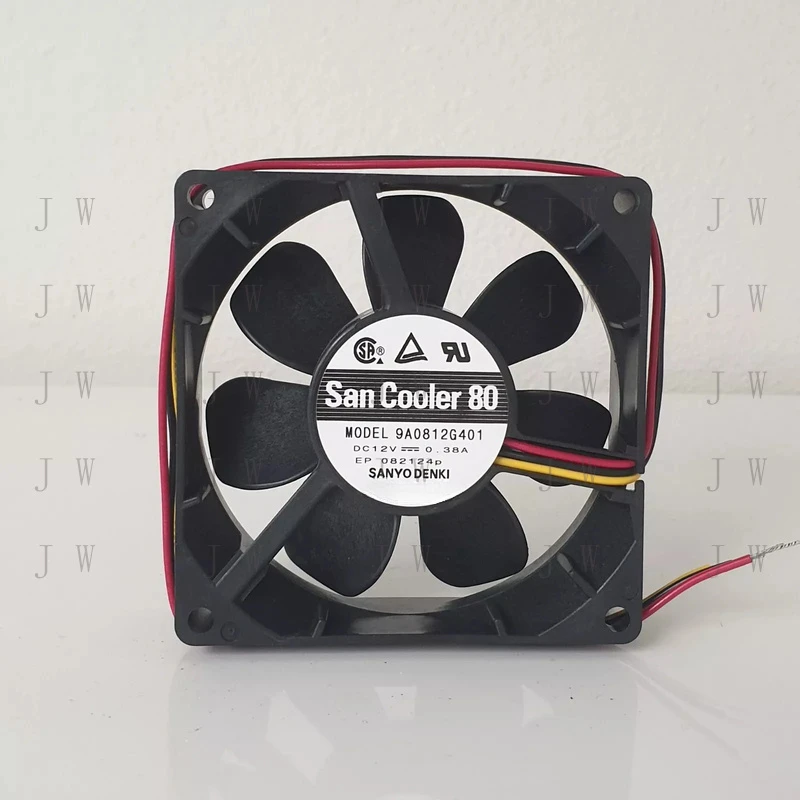 DDW FOR 9A0812G401 12V 0.38A 8025 8CM 3-Wire Cooling Fan