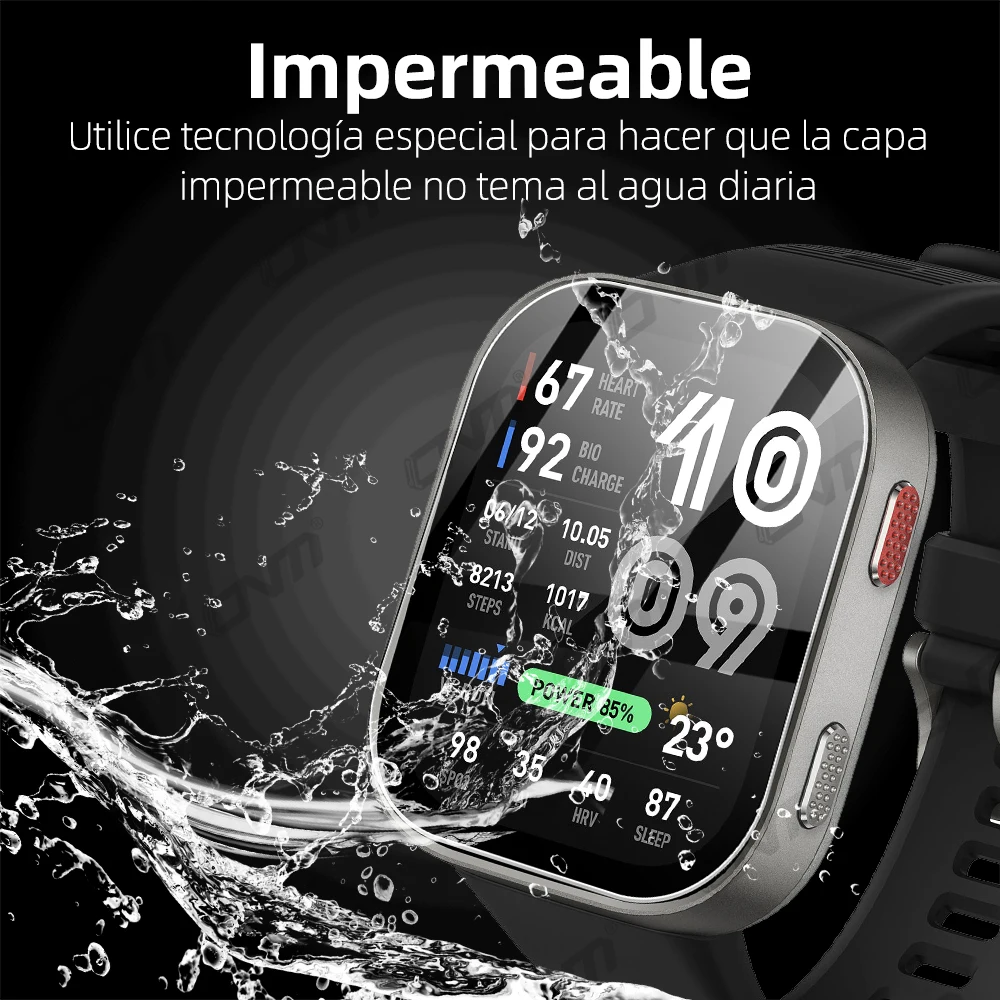 9H Tempered Glass for Amazfit Bip Max , Screen Protector Durable HD Clear Anti-scratch Protection Film for Bip Max Accessories