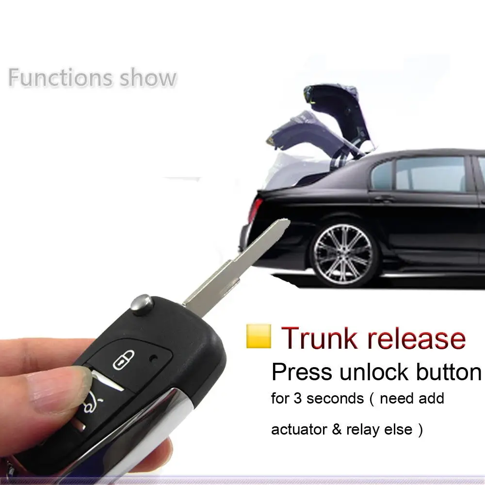 Universal Car Alarm System Auto Door Remote Central Control  Locking Keyless Entry system LED Keychain Central Kit Door Lock