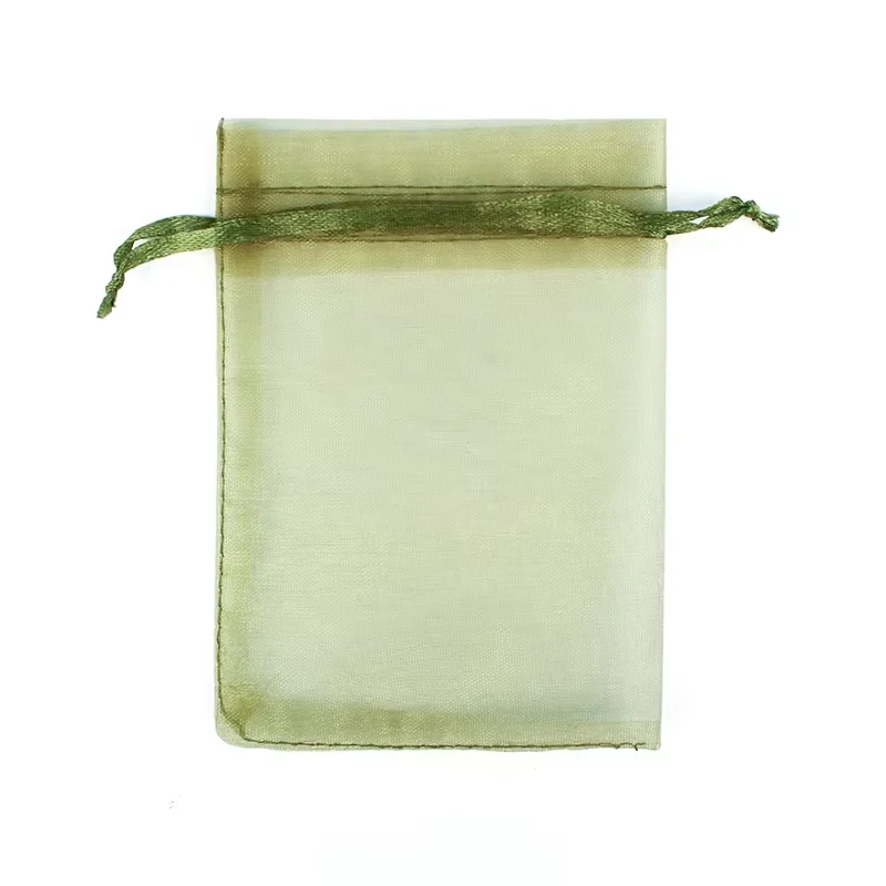 9X12cm 100pcs Colorful organza bags gauze bags gift bags small pouches candy jewelry packaging wedding gift bolsa fabric bolsa image 3