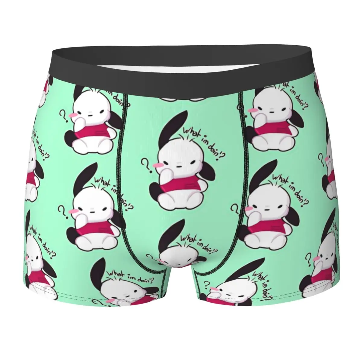 

Мужское нижнее белье What I Doin Pochacco, сексуальные мягкие боксеры, трусы большого размера с принтом высокого качества