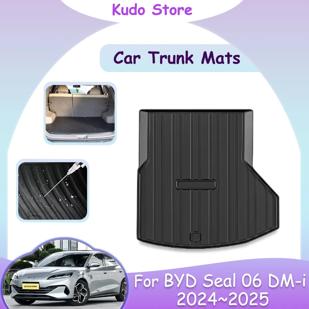 

Full Coverage Custom Trunk For BYD Seal 06 DM-i 2024~2025 2023 Storage Carpets Waterproof Pads Luggage Cushion Accessories