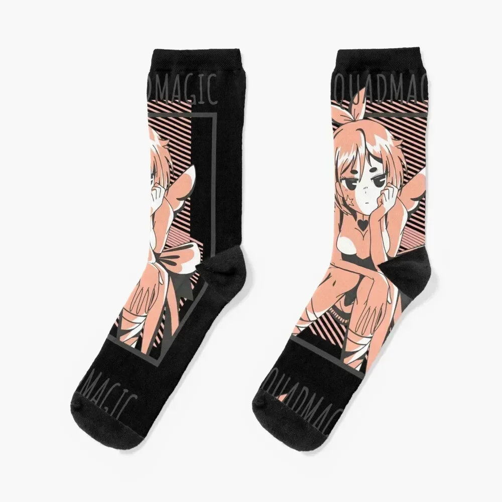

Shy Cute Otaku Anime Girl Squad Magic Socks men cotton high quality Antiskid soccer fashionable Non-slip Socks Women's Men's